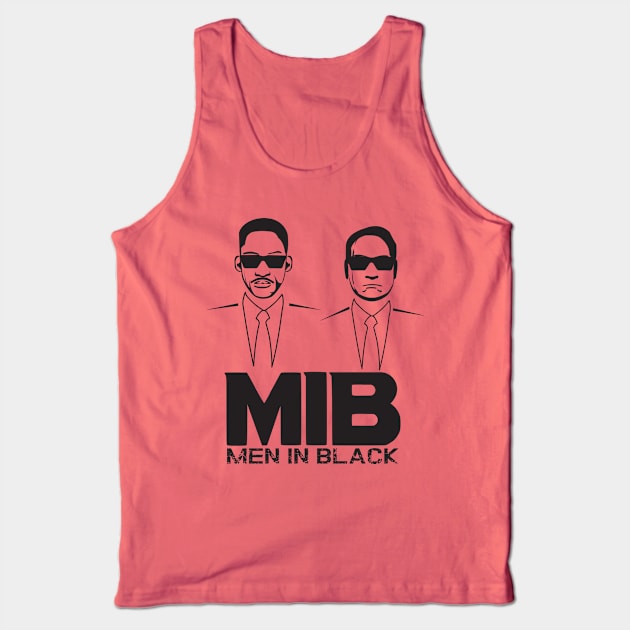 Men in black Tank Top by mypointink